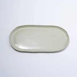 Cloud Oval Plate Chalk (L)
