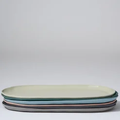 Cloud Oval Plate Charcoal (L)