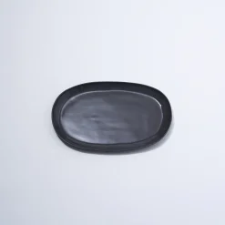 Cloud Oval Plate Charcoal (M)
