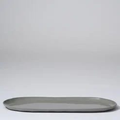 Cloud Oval Plate Dove Grey (L)
