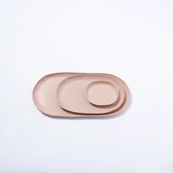 Cloud Oval Plate Icy Pink (S)