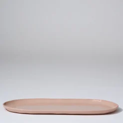 Cloud Oval Plate Icy Pink (L)