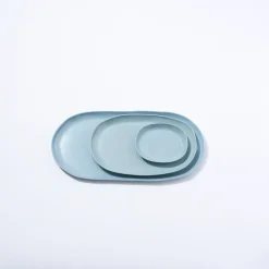 Cloud Oval Plate Light Blue (S)