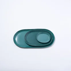 Cloud Oval Plate Moss (L)