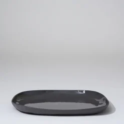 Cloud Square Platter Charcoal (L)
