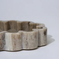 Marble Oval Ribbed Catchall Biscotti