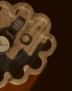 Marble Oval Ribbed Catchall Biscotti