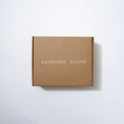 Marble Rectangle Ribbed Catchall White Marle