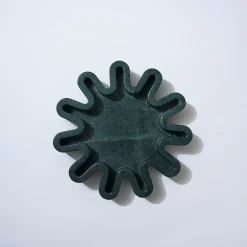 Marble Round Squiggle Catchall Emerald