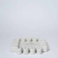 Marble Square Squiggle Catchall White Marle