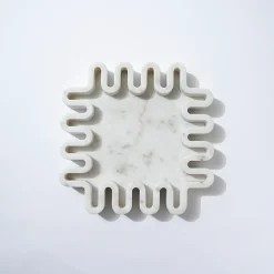 Marble Square Squiggle Catchall White Marle