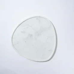 Marble Tray Oblong White Marle
