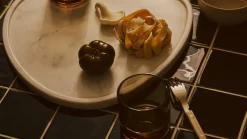 Marble Tray Oblong White Marle