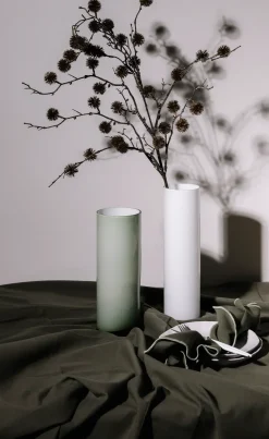 Opal Pillar Vase Sage (L)