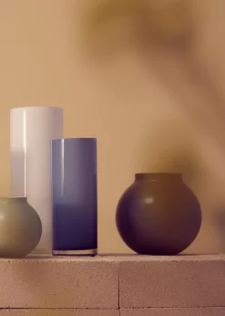 Opal Pillar Vase Sky (M)