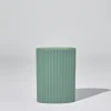 Ripple Oval Vase Moss (M)