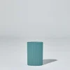 Ripple Oval Vase Steel Blue (S)