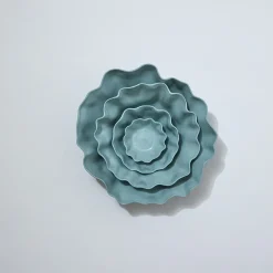 Ruffle Bowl Light Blue (S)