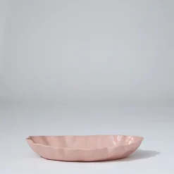 Ruffle Rectangle Platter Icy Pink (M)