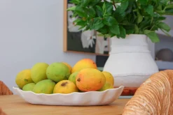 Ruffle Rectangle Platter Snow White (M)