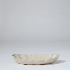 Ruffle Rectangle Platter Chalk White (M)